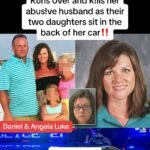 RUNS OVER AND KILLS HER ABUSIVE HUSBAND AS THEIR TWO DAUGHTERS SIT IN THE BACK OF HER CAR!