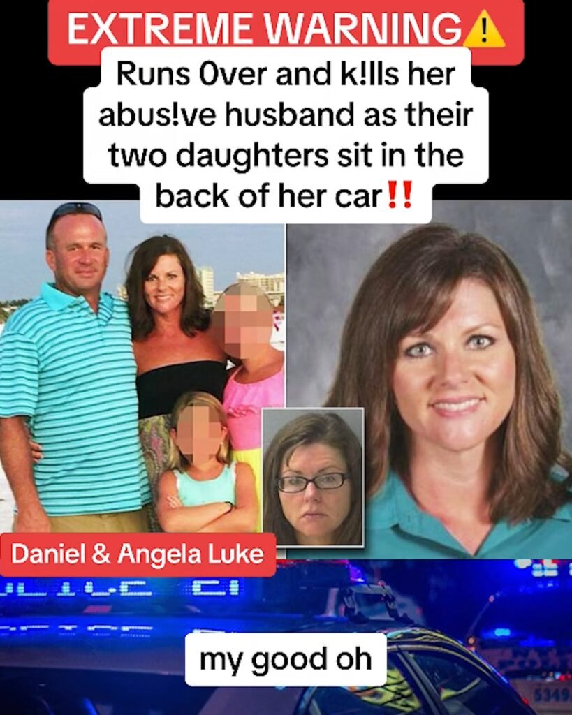 RUNS OVER AND KILLS HER ABUSIVE HUSBAND AS THEIR TWO DAUGHTERS SIT IN THE BACK OF HER CAR!