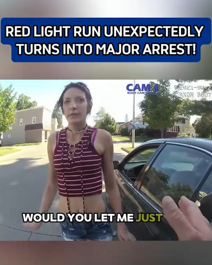 RED LIGHT RUN UNEXPECTEDLY TURNS INTO MAJOR ARREST!