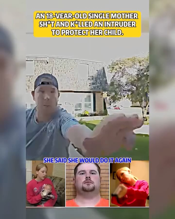18-Year-Old Single Mother Shoots and Kills Intruder to Protect Her Child