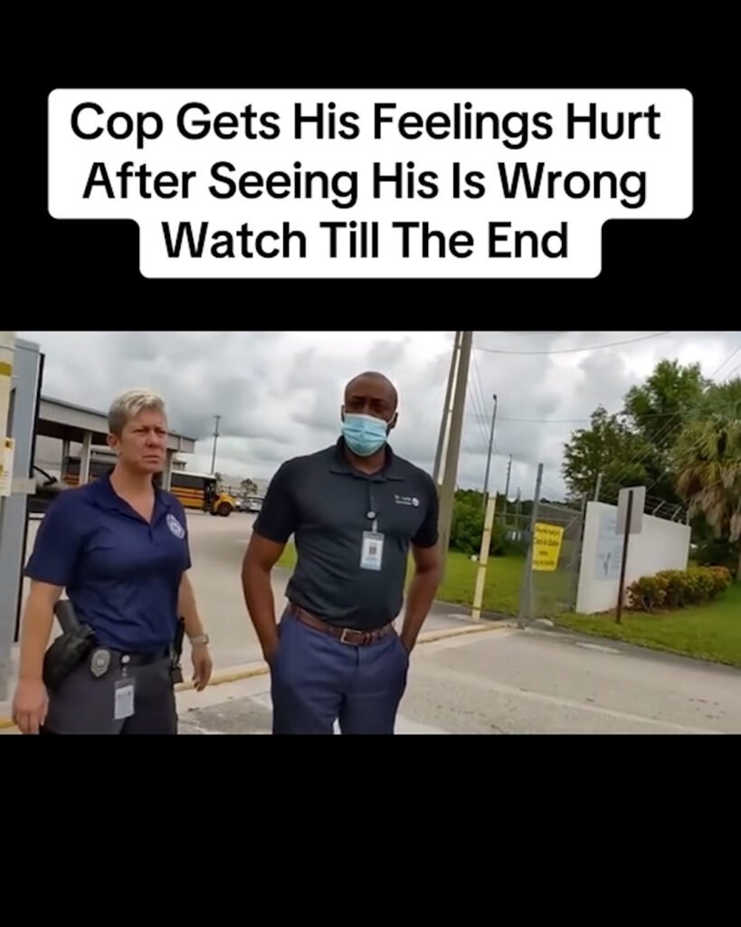 Cop Gets His Feelings Hurt After Realizing He Is Wrong
