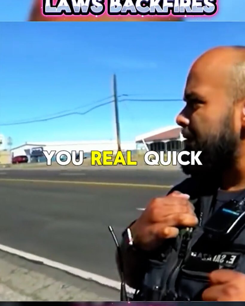 Cop Gets Owned After He Starts Making Up Laws