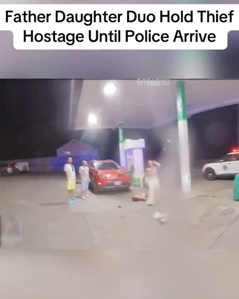 Father Daughter Duo Hold Thief Hostage Until Police Arrive