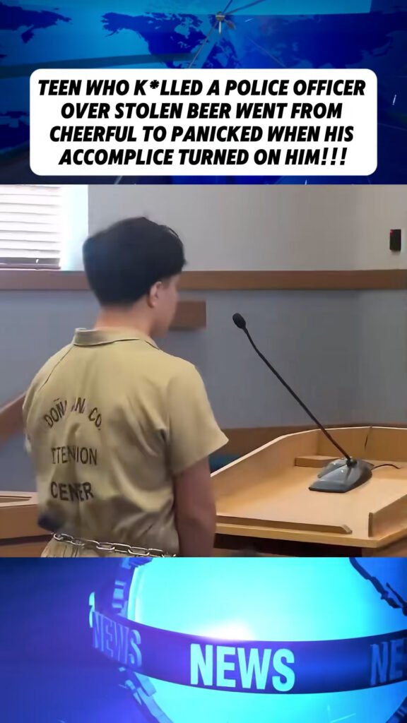 Teen Who K*lled a Police Officer Over Stolen Beer Went from Cheerful to Panicked When His Accomplice Turned on Him