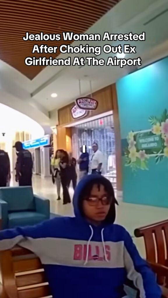 Jealous woman arrested after choking out ex-girlfriend at the airport