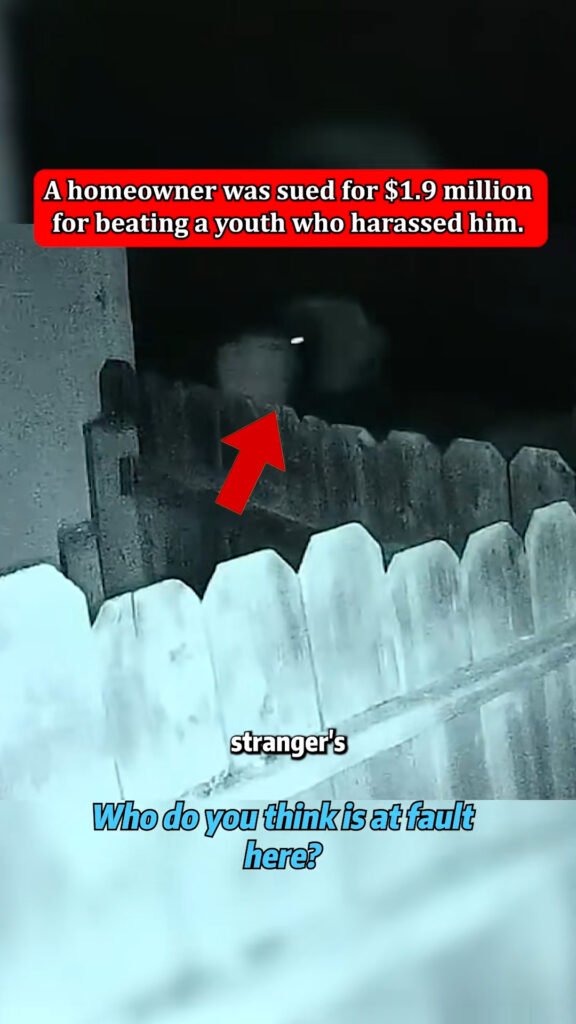 A homeowner was sued for $1.9 million for beating a youth who harassed him