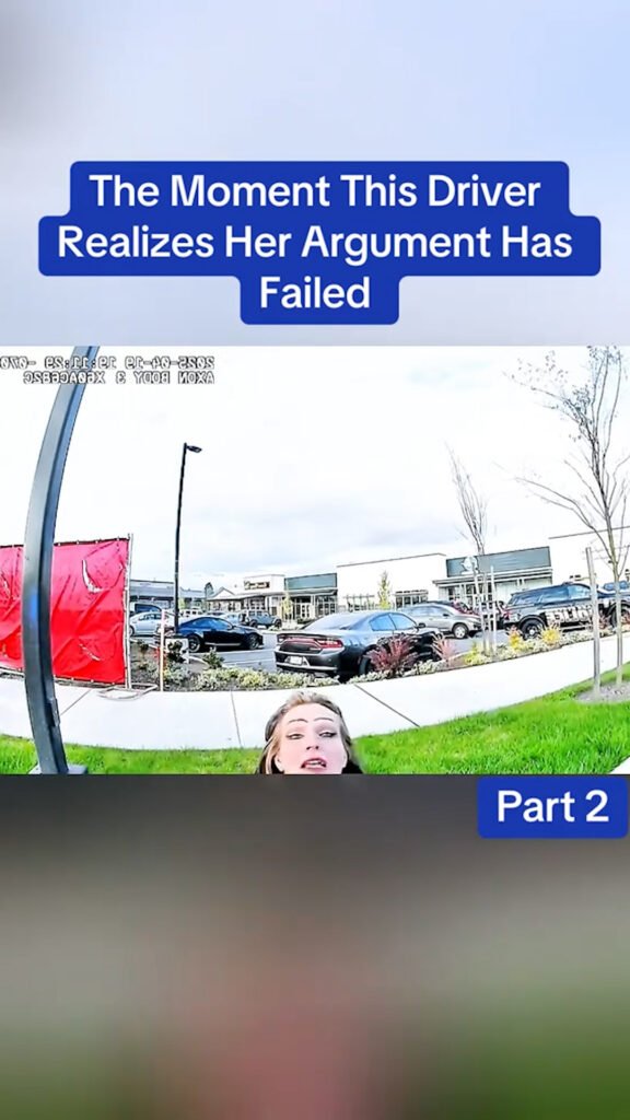 The Moment This Driver Realizes Her Argument Has Failed