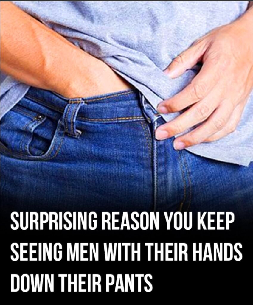 SOTD – Surprising reason men have hands down their pants in public!