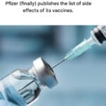 Pfizer finally publishes the list of side effects of its vaccines.