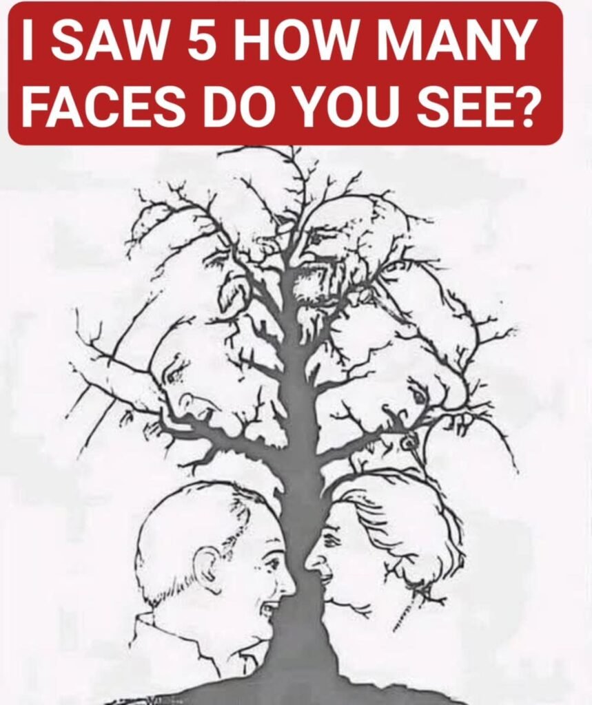 Only a Few People Notice Every Face Hidden in This Tree — Can You See Them All?