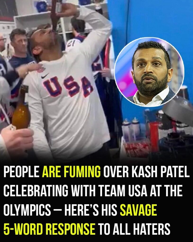 Why Kash Patel’s Olympic Celebration Sparked a Fierce Online Backlash