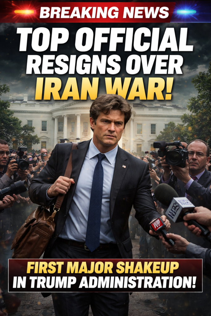 BREAKING: First Major Resignation Rocks Trump Administration Over Iran War