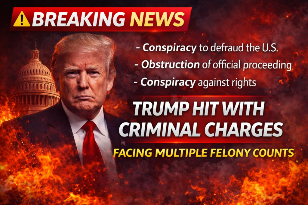BREAKING: Donald Trump Faces New Legal Storm as Historic Charges Shake U.S. Politics
