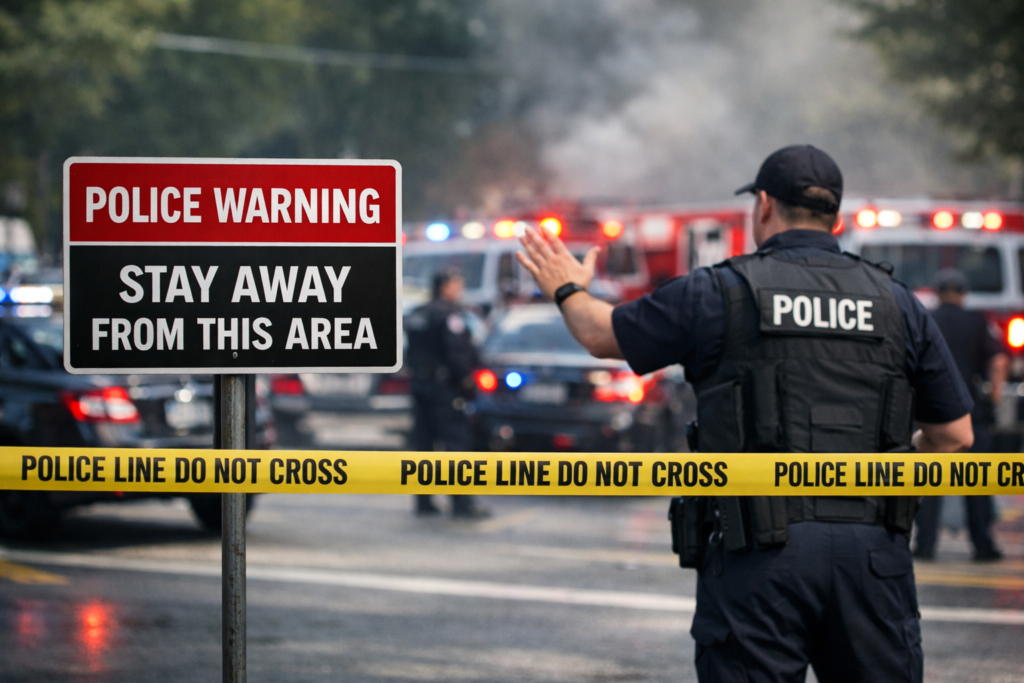 Police Warn Public to Avoid Area as Emergency Response Unfolds